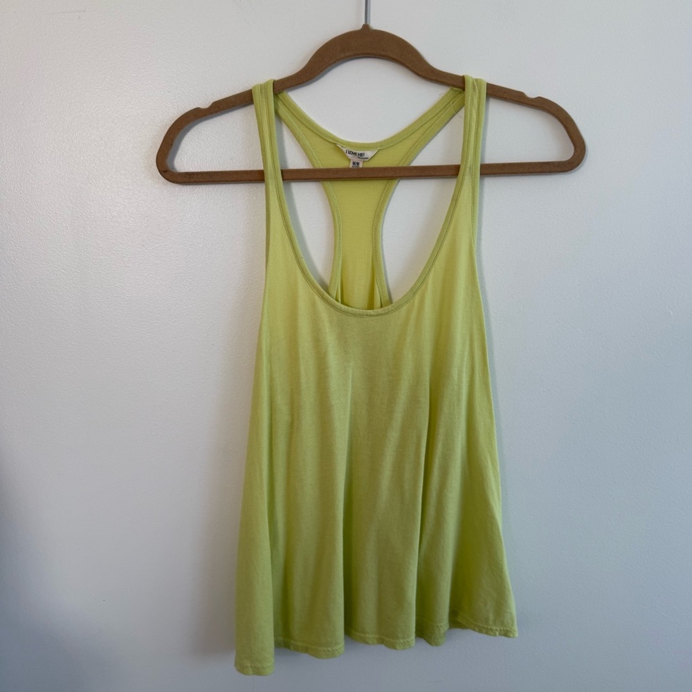 Light Lime Green Racerback Flowy Tank